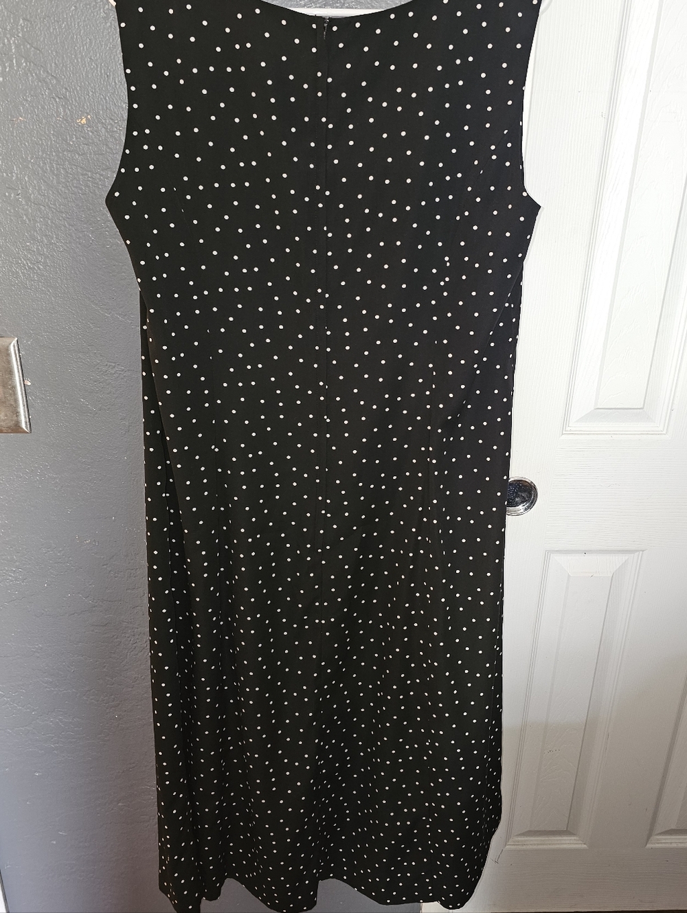 Studio I Black & White Polka Dot Maxi Dress